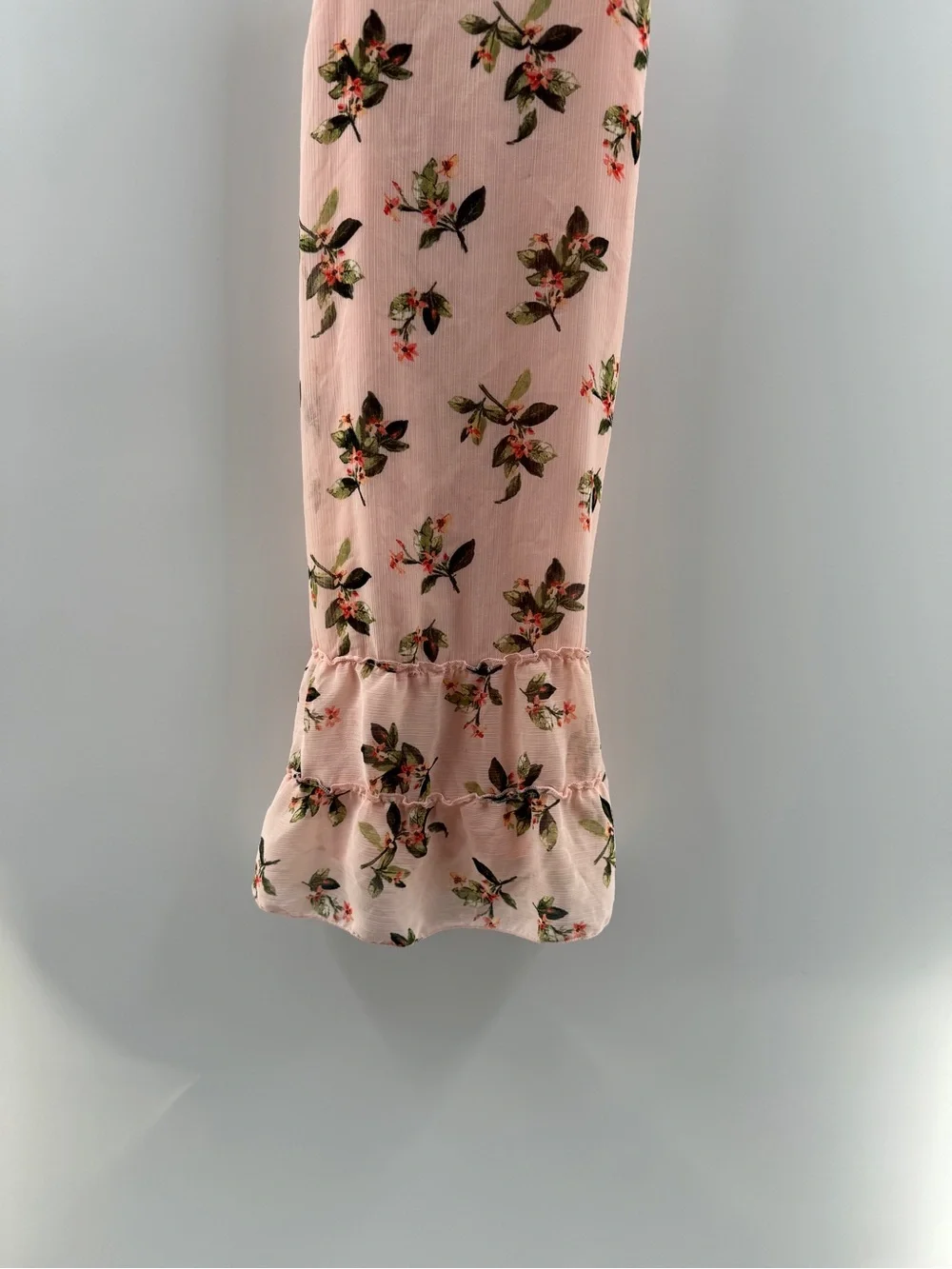 Abercrombie & Fitch Pink Floral Criss Cross Back Mini Dress – Women's XS - Picture 3 of 7